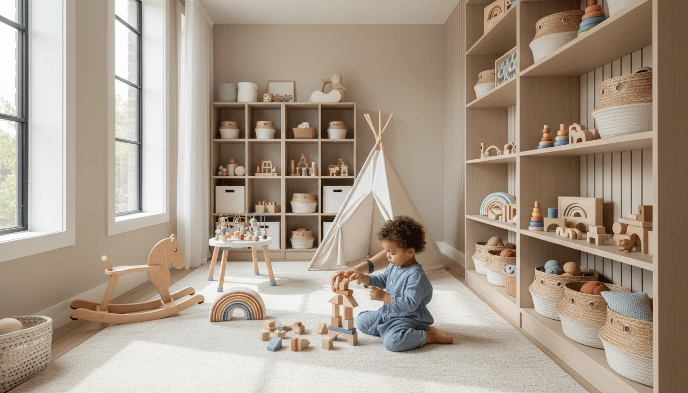 Warm, bright infant care room with soft natural light, comfortable furniture, and age-appropriate toys at Grade Club Preschool in Avondale